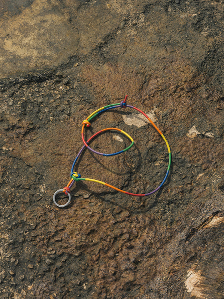 PRIDE KEYCHAIN - Multicoloured Patchwork Keychain