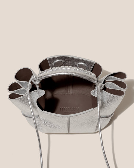 ARTA MINI METALLIC - Pleated Crossbody Bag