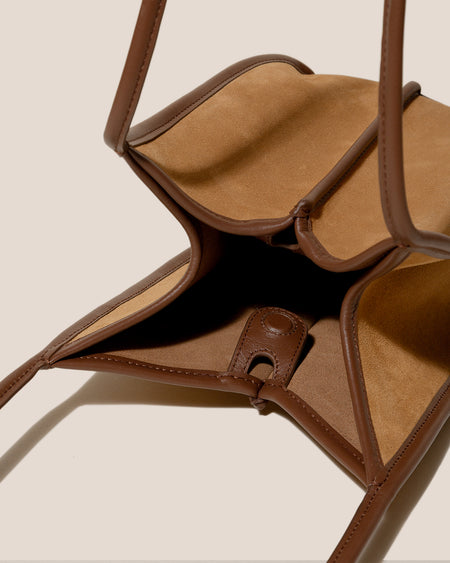 CALELLA BUCKET SUEDE - Leather-trimmed Shoulder Bag