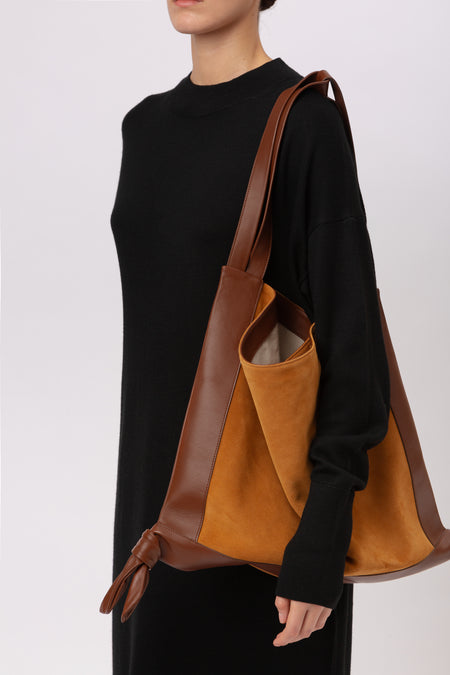 CADOR SUEDE - Slouchy Shoulder Bag