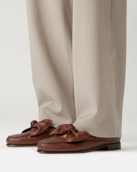 CORBATI MULE - Slip-on Mule With Bow Detail