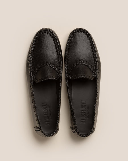 SASTRE SUPPLE SHINY - Braided Seam Slip-on Loafer