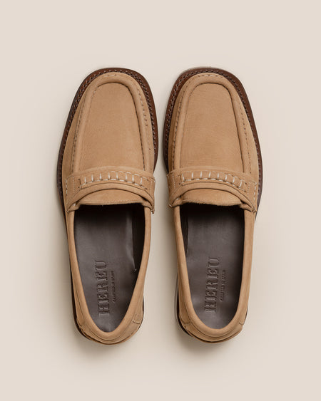 BORADA BORDON NUBUCK - Slip-on Moc Toe Loafer