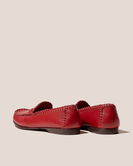 SASTRE SUPPLE SHINY - Braided Seam Slip-on Loafer