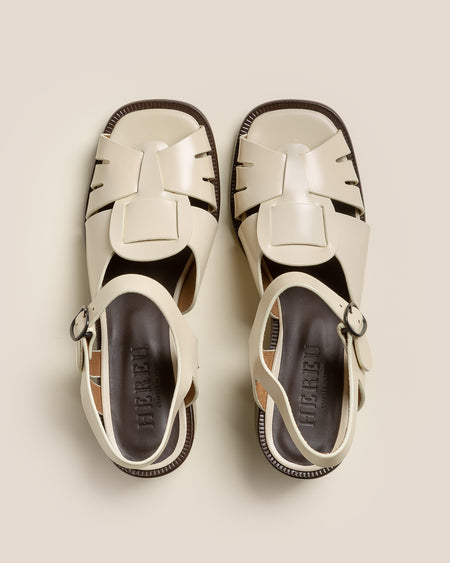 ANCORA SQUARED HEELED - Open-Toe Fisherman Sandal