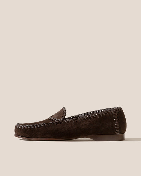 SASTRE SUEDE - Men's Braided Seams Slip-on Loafer