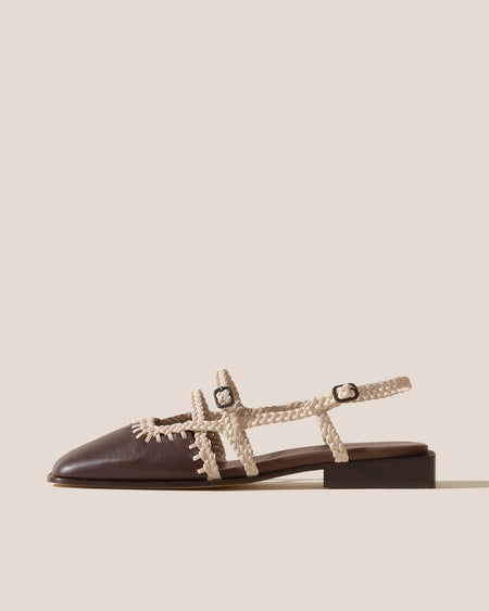 ADRATA - Woven Square-Toe Sandal