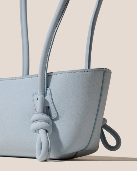 FLECA MINI SHOULDER NUBUCK - Knotted-handle Shoulder Bag