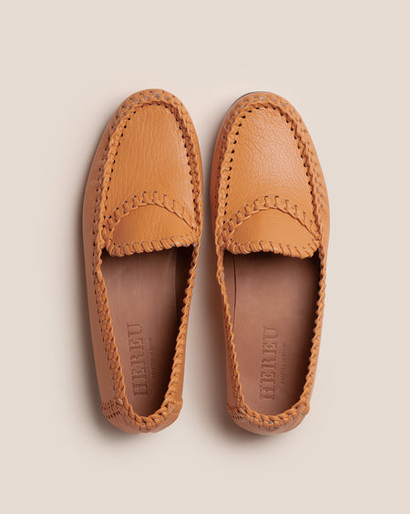 SASTRE SUPPLE SHINY - Braided Seam Slip-on Loafer