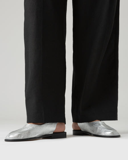 JULIOL SLINGBACK METALLIC - High-Cut Deconstructed Slingback Loafer