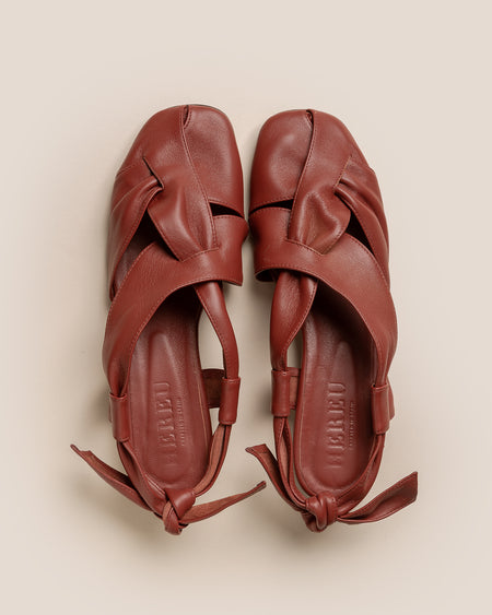 MAIA - Ruched Interlaced Sandal