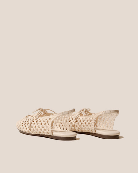 SARDANA - Lace-up Woven Slingback Sandal