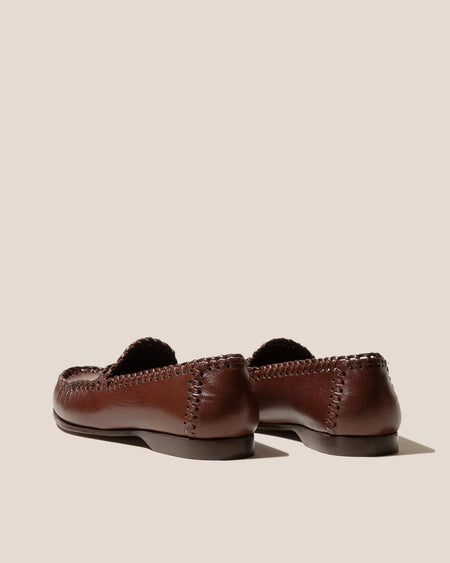 SASTRE SUPPLE SHINY - Braided Seam Slip-on Loafer