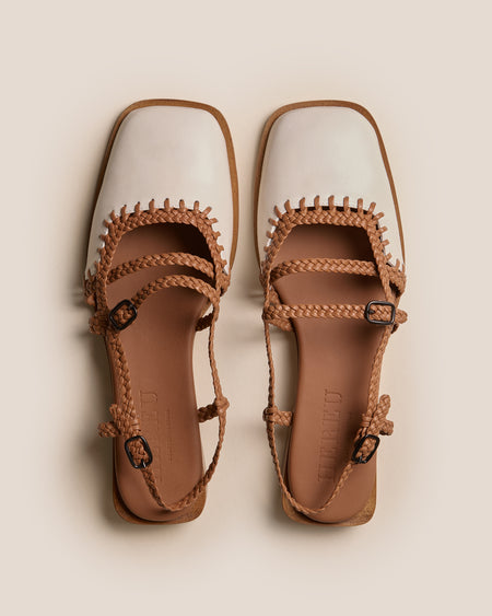 ADRATA - Woven Square-Toe Sandal