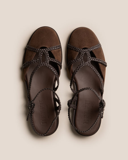 RANYA - Woven Round-Toe Sandal