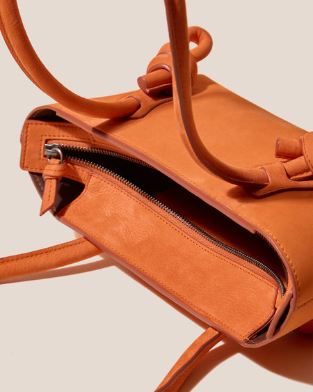 FLECA MINI SHOULDER NUBUCK - Knotted-handle Shoulder Bag