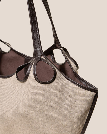 ESCALA LINEN - Cut-Out Tote Bag