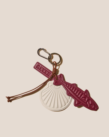 LAMAR KAYCHAIN - Embossed Leather Keychain