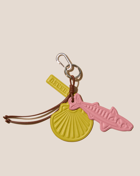 LAMAR KAYCHAIN - Embossed Leather Keychain