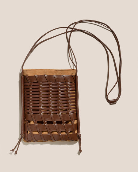 TRENA SUEDE - Flat Square Crossbody Bag