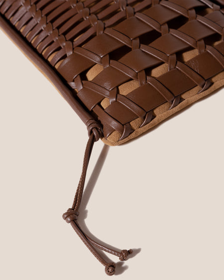 TRENA SUEDE - Flat Square Crossbody Bag