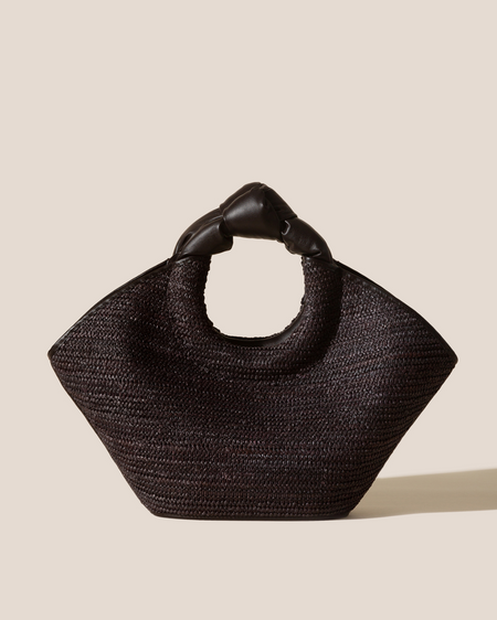 CASTELL RAFFIA - Knotted-handle Tote Bag